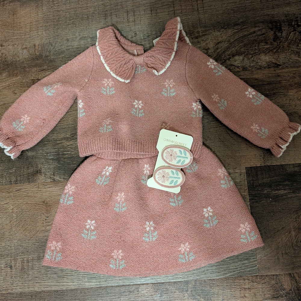 Cynthia Rowley Dusty Pink Knit Outfit